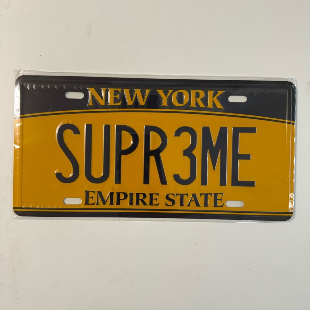 Supreme License Plate